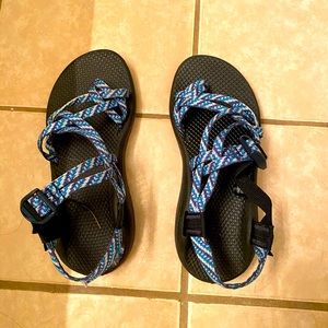 Pretty pair of Blue Chacos